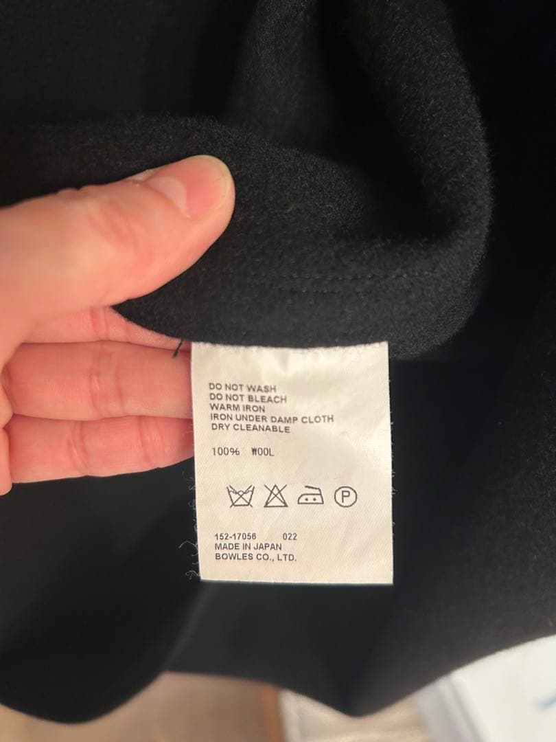 美品HYKE ラムウール メルトン ショールカラー コート