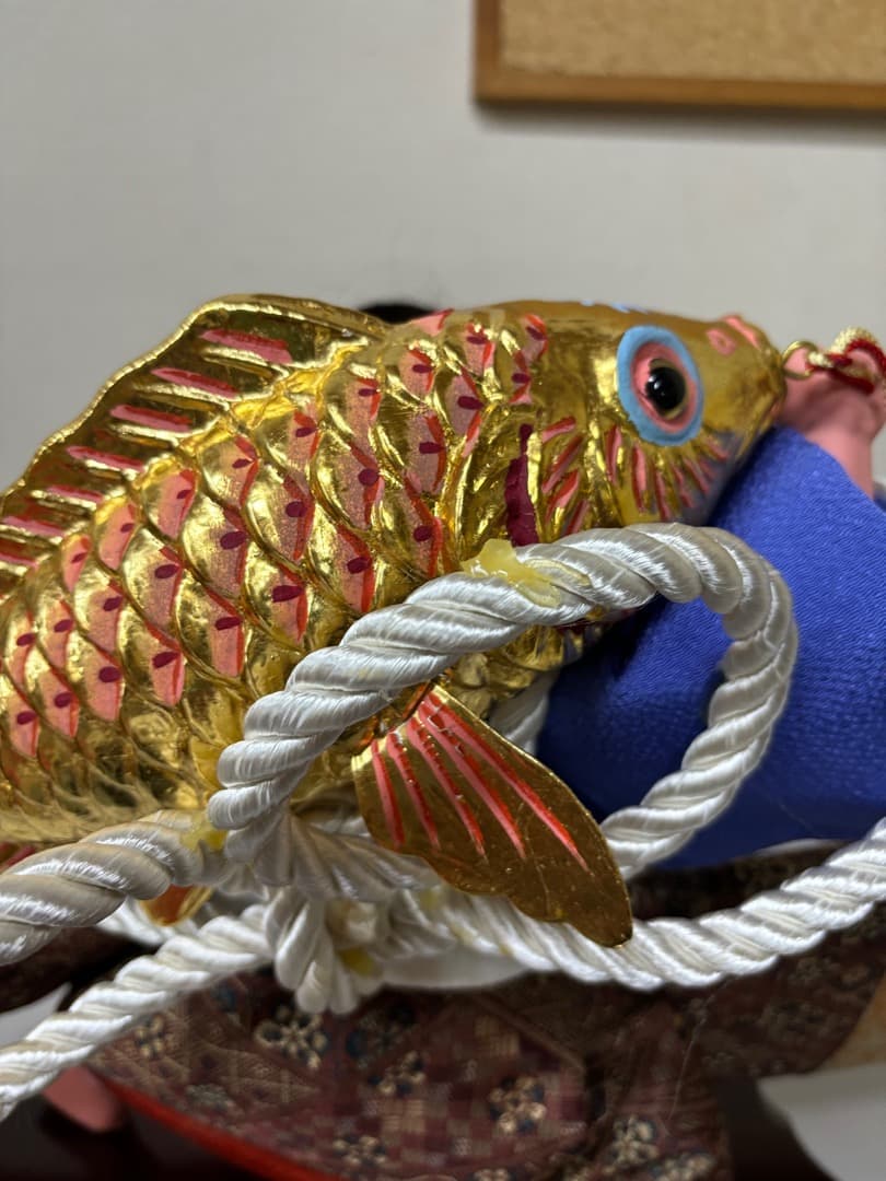 オリジナル五月人形　金太郎　鯉担ぎ