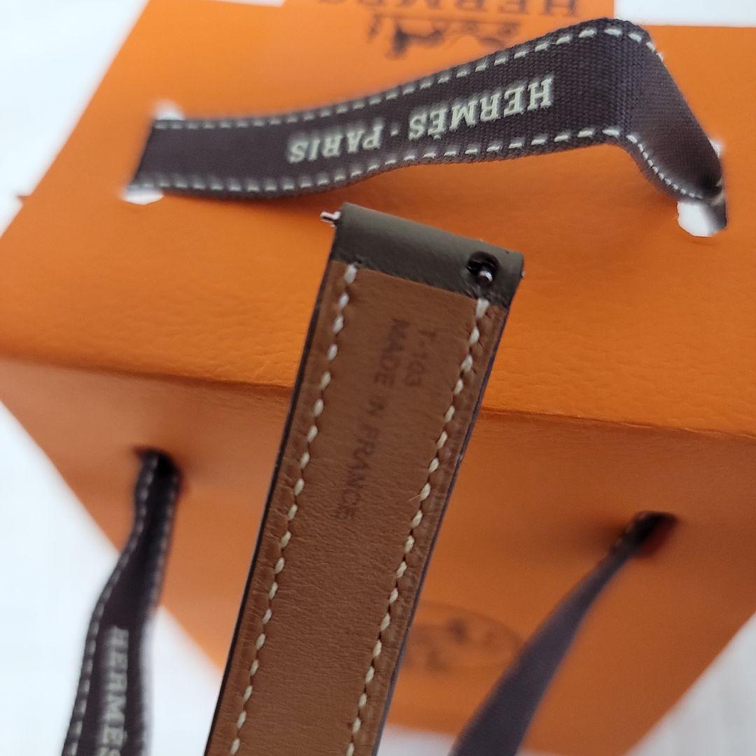 HERMES 腕時計 レザーバンドのみ エトゥープ 付け替え用