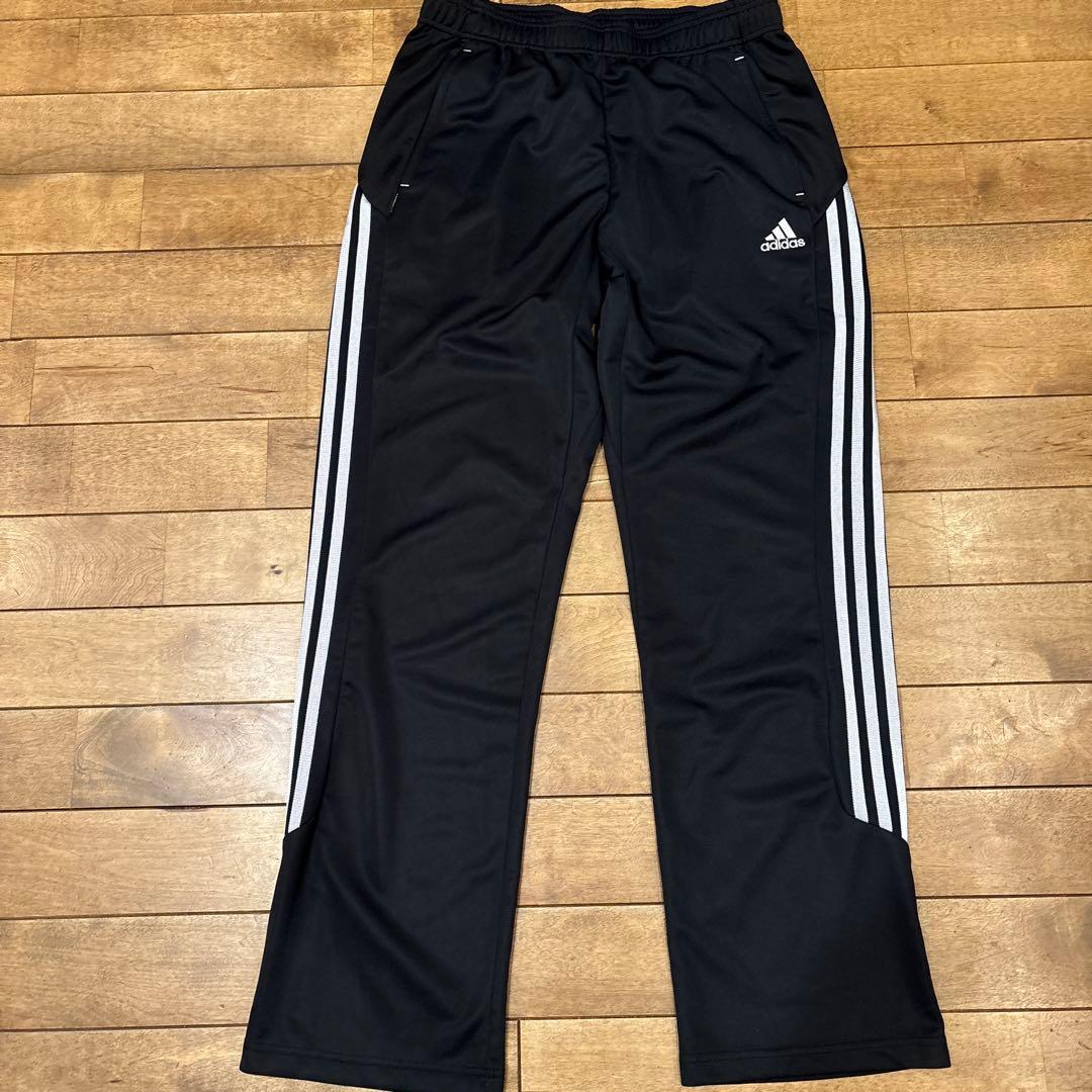 極美品】アディダス ジャージ上下 セットアップ ジップアップ レザー調 O