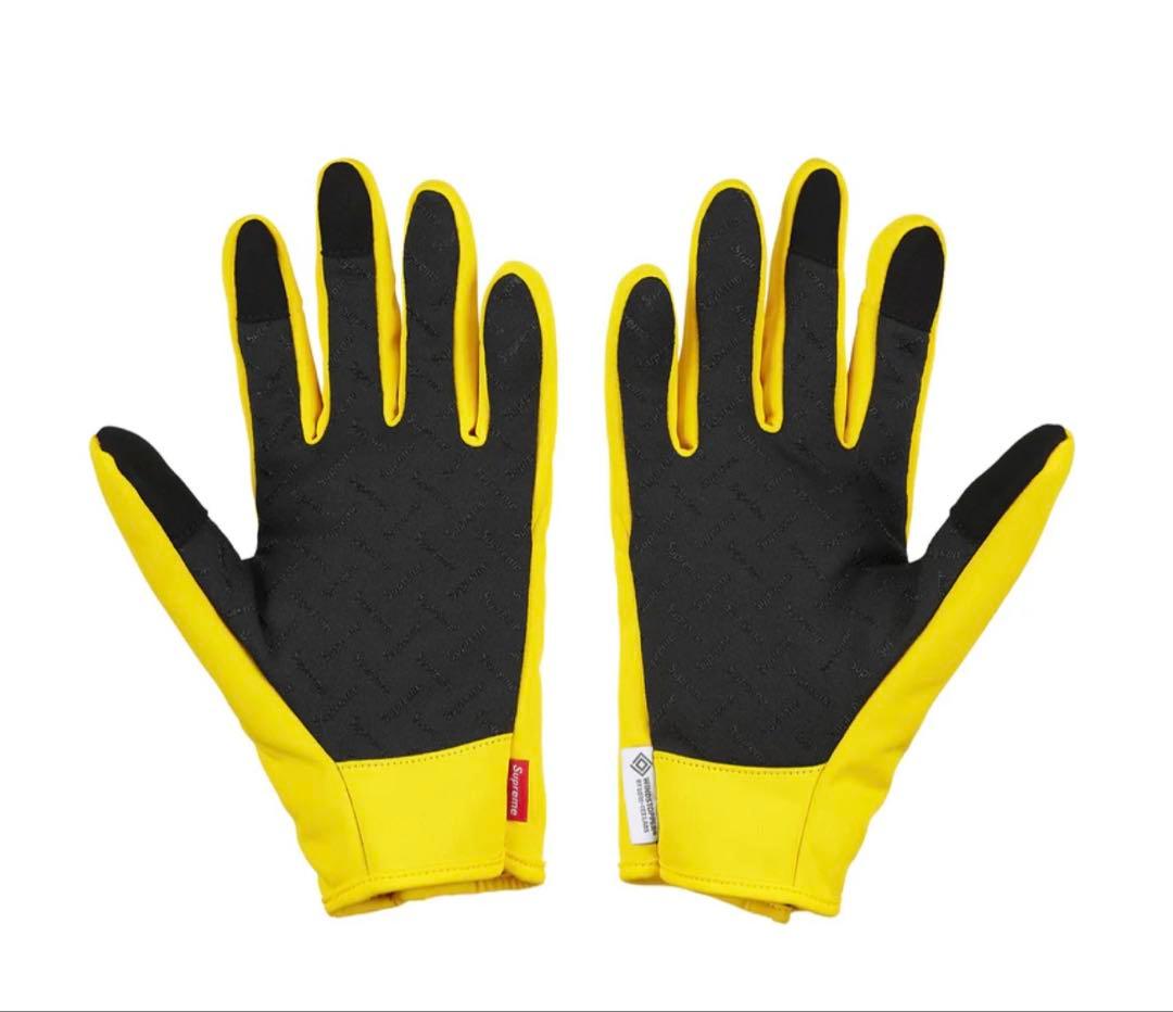 supreme 25AW WINDSTOPPER Zip Gloves 黄色 L - メルカリ