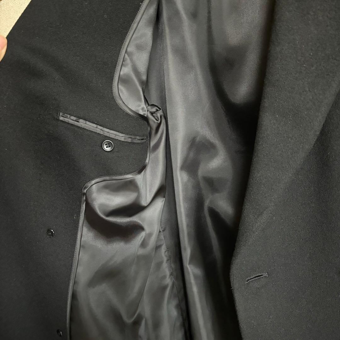 ダブルブレスト　チェスターコート　ステンカラーコート　成人式　カシミヤ　00s