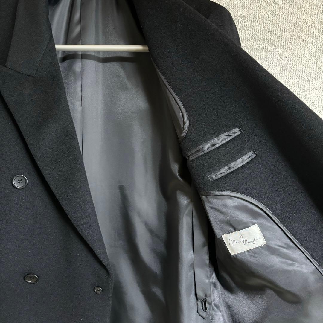 ダブルブレスト　チェスターコート　ステンカラーコート　成人式　カシミヤ　00s