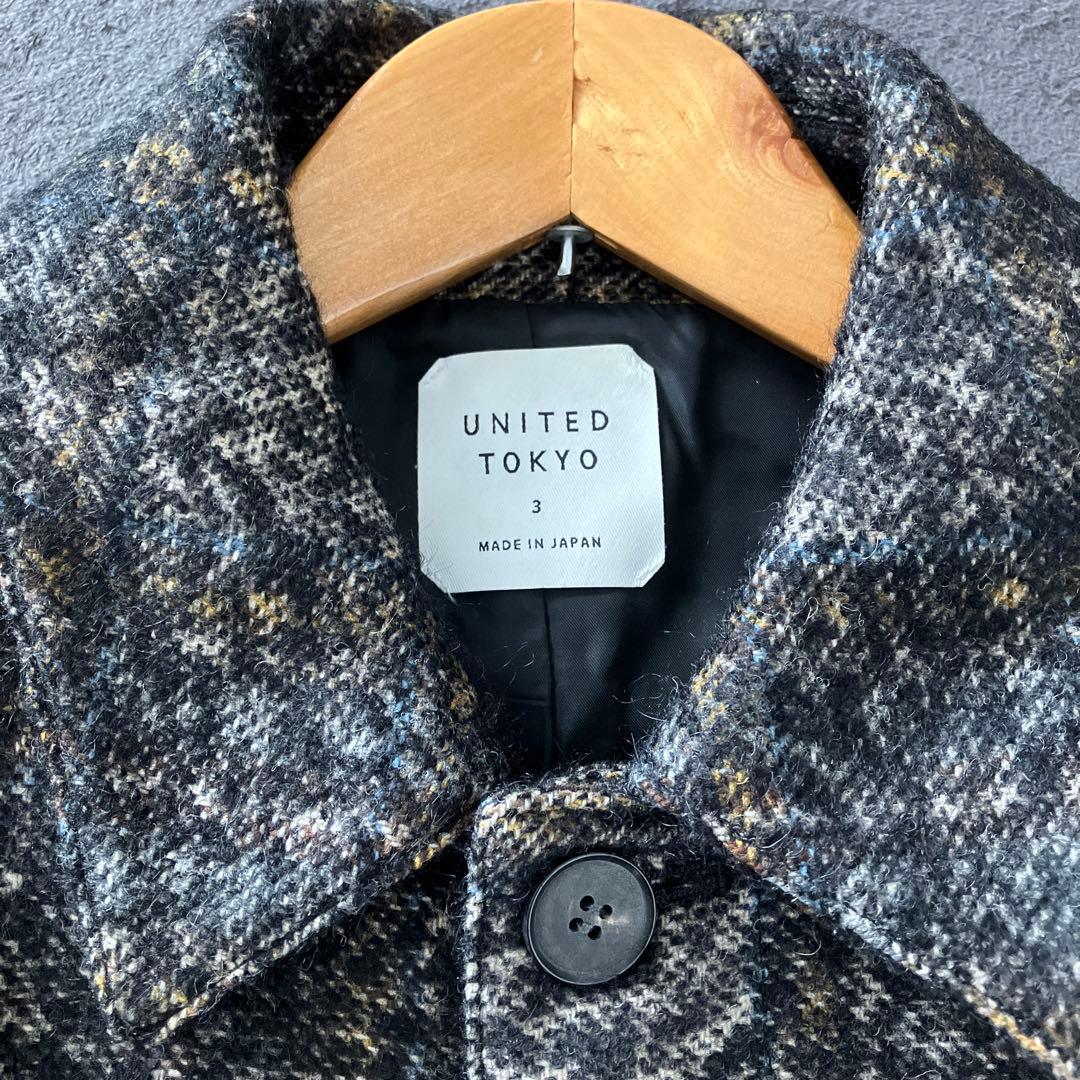 UNITEDTOKYO ステンカラーコート サイズ3 メイドインジャパン