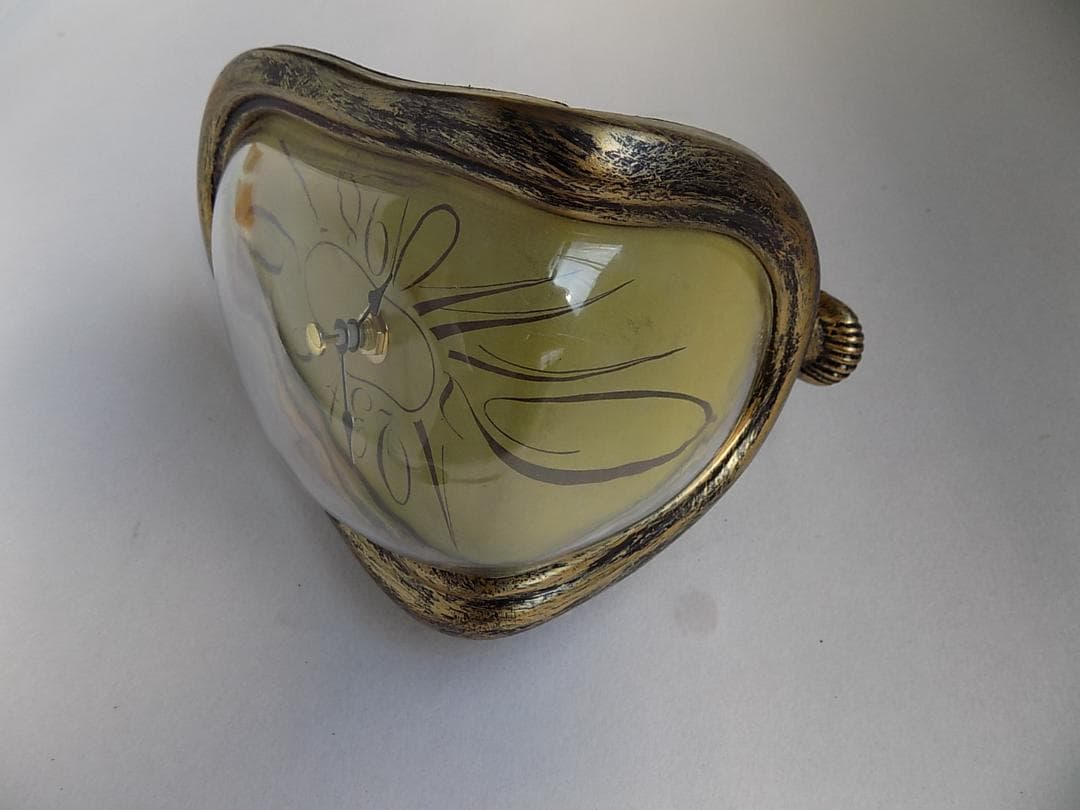 ●ダリ 「柔らかい時計」置き時計/mo-K-75-6123/アンティーク