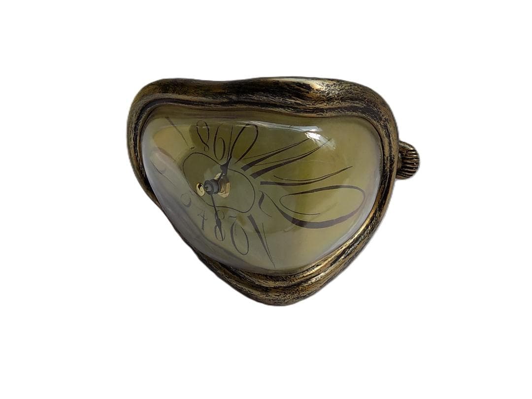 ●ダリ 「柔らかい時計」置き時計/mo-K-75-6123/アンティーク