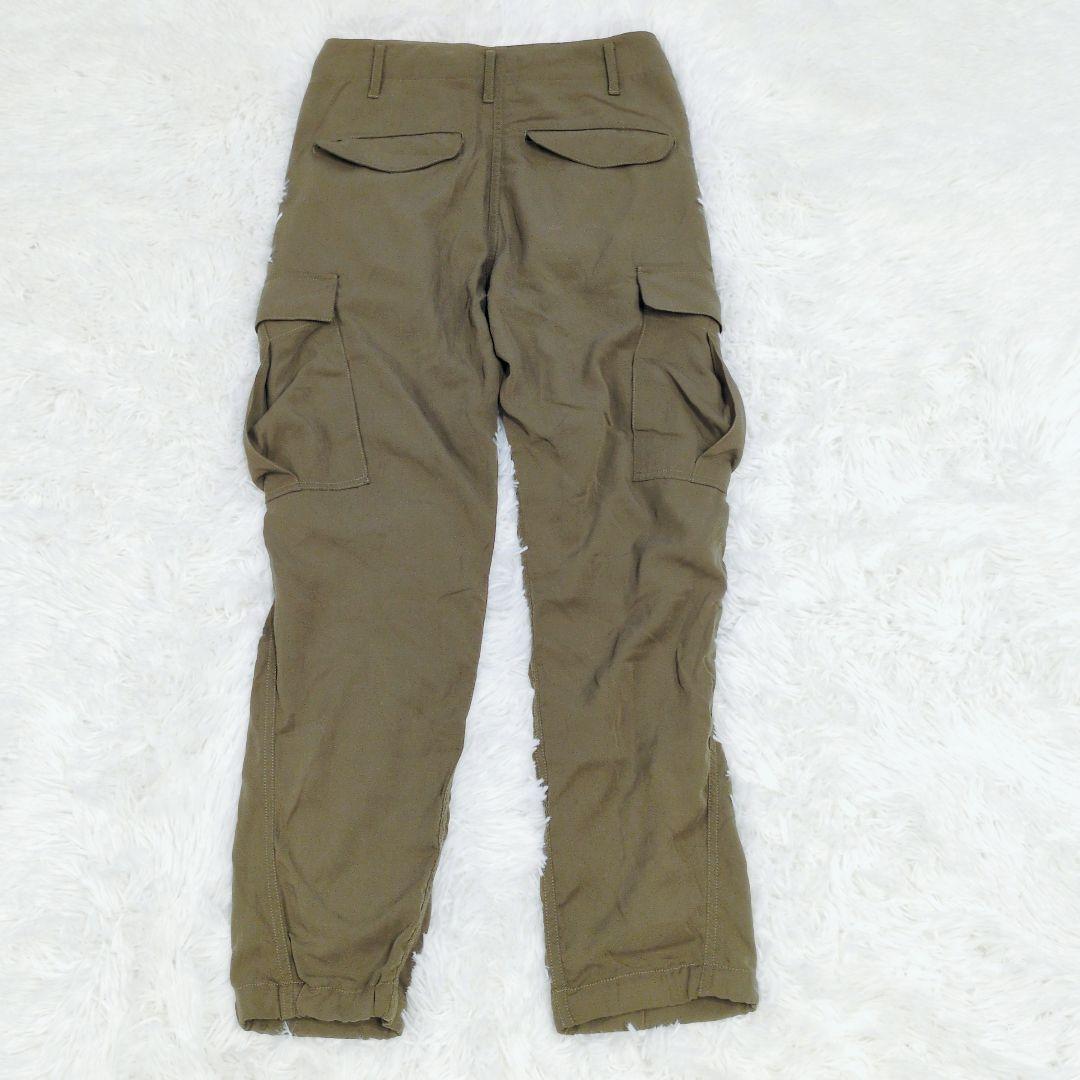 2024SS 完売品✨ウィムガゼット バックサテンカーゴパンツ グリーン