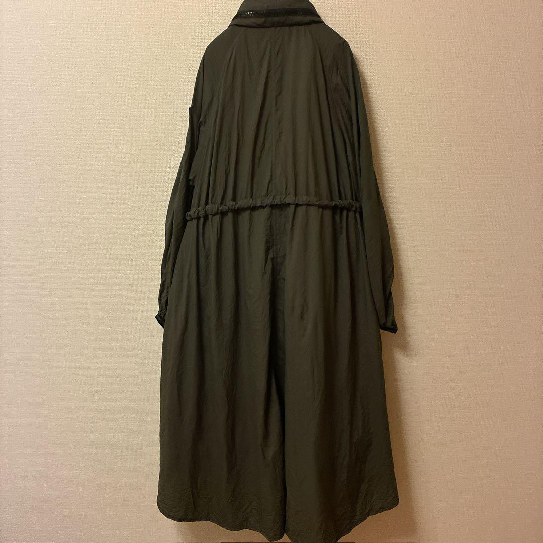 MONCLER オリーブ ロングコート ダウン アウター モッズコート