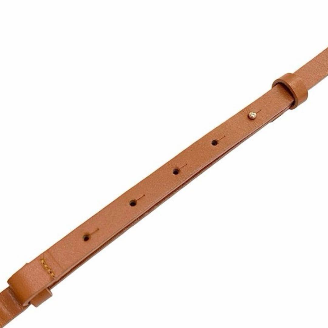 マメクロゴウチ　Basket Detailed Leather Belt