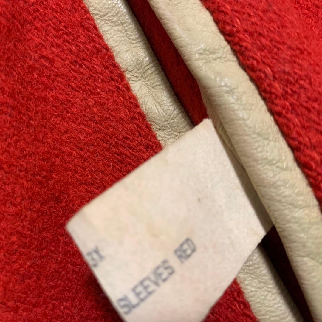 山*酢様 NFL 49ers ウール×レザー スタジャン USA製 M ゴールデ