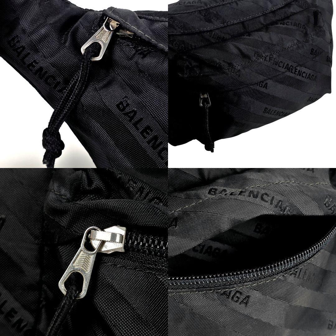 美品 バレンシアガ BALENCIAGA スリングバッグ ボディバッグ ブラック