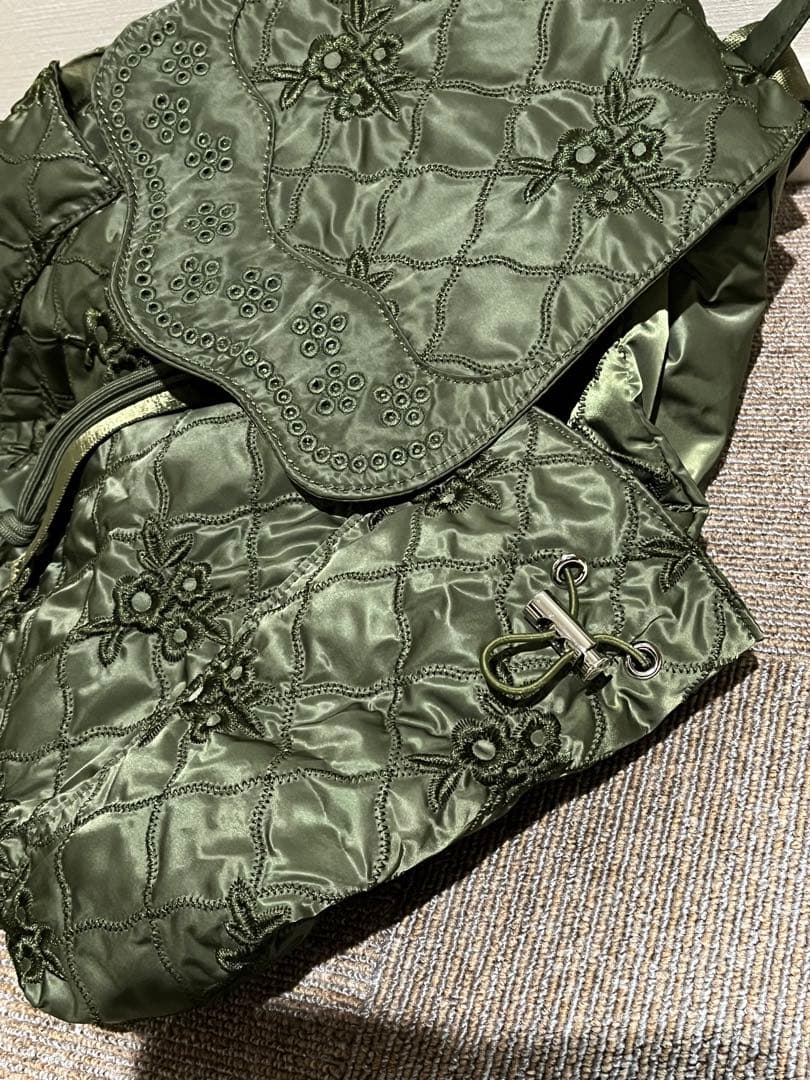 POPPY あさぎーにょ POINTE BACKPACK カーキ リュック