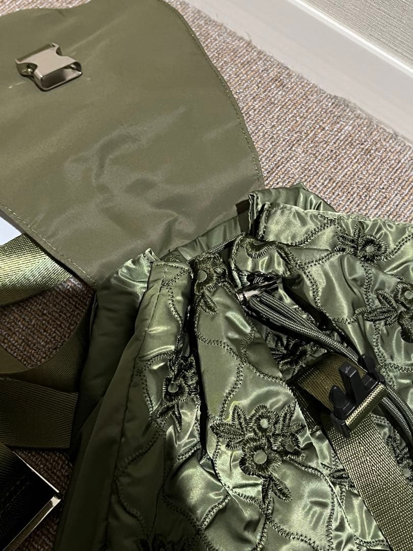 POPPY あさぎーにょ POINTE BACKPACK カーキ リュック