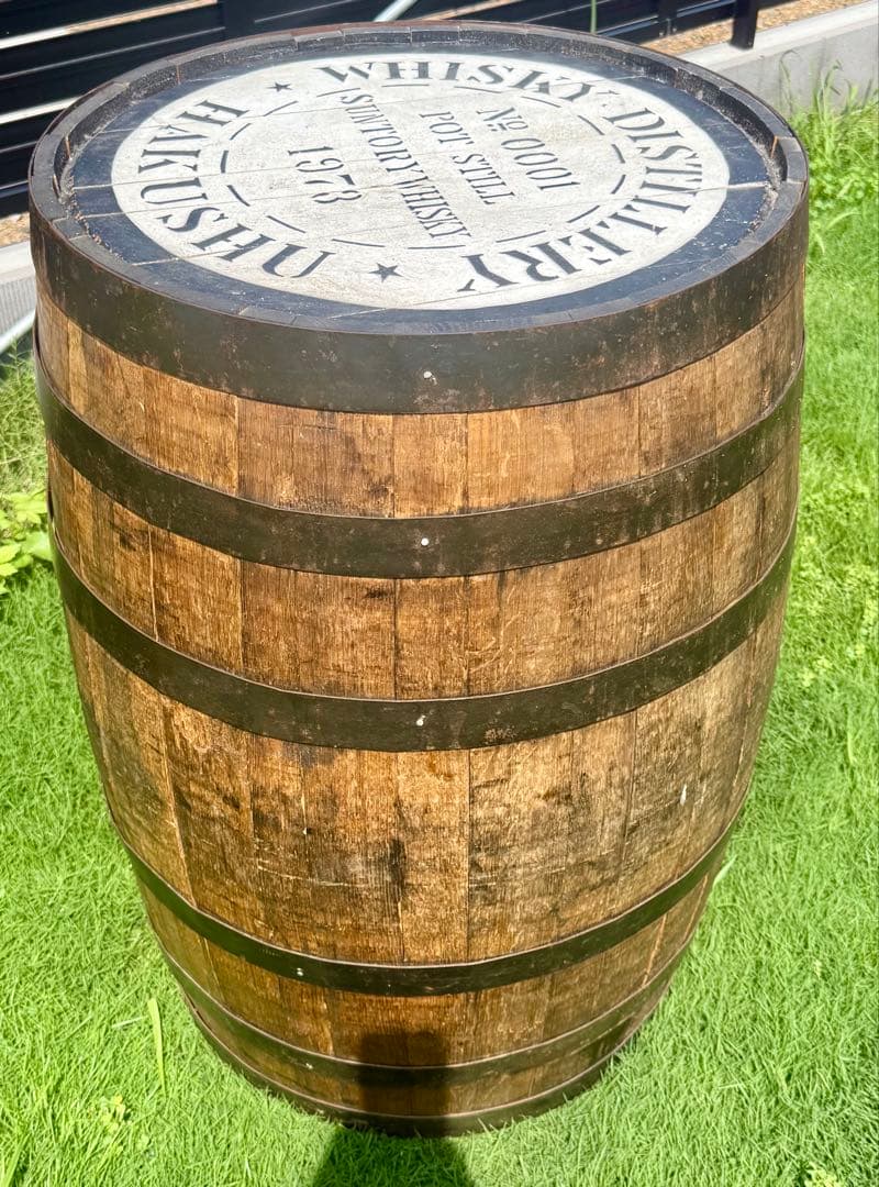 S*N様 WHISKY サントリーウイスキー樽テーブル カウンターテーブル樽化粧