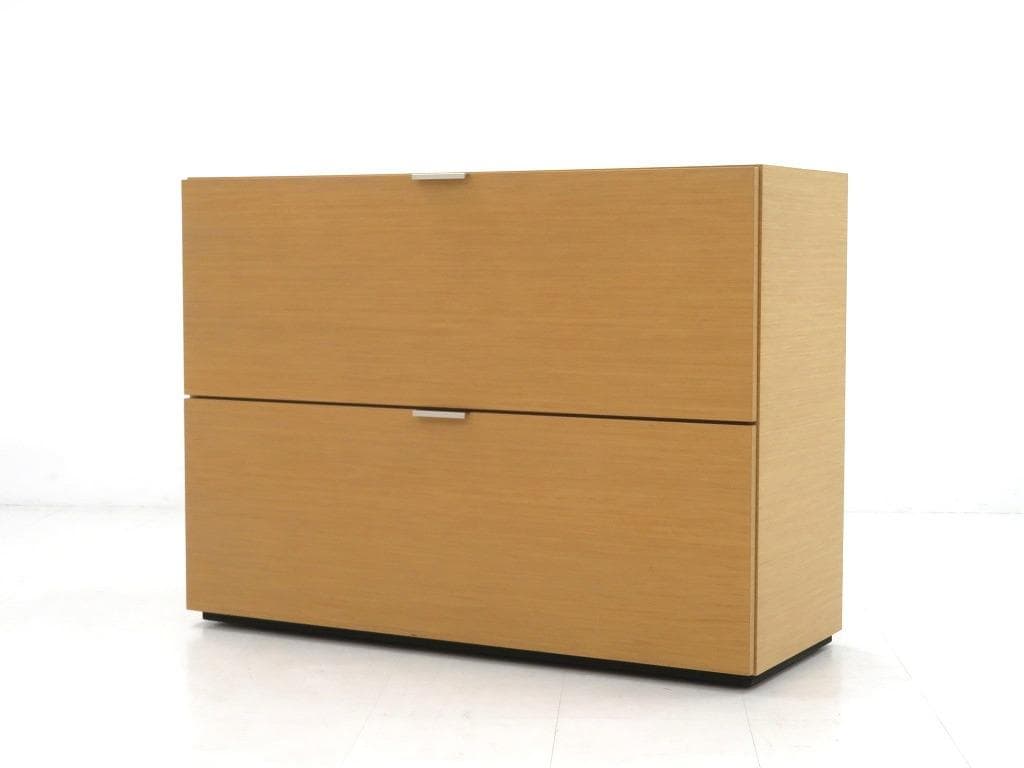 展示品 アルフレックス CCC オーク材 2段 チェスト 収納 キャビネット