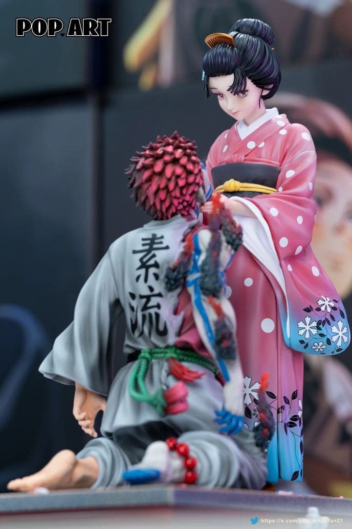 鬼滅の刃 猗窩座と恋雪 ガレージキット フィギュア 完成品 - メルカリ