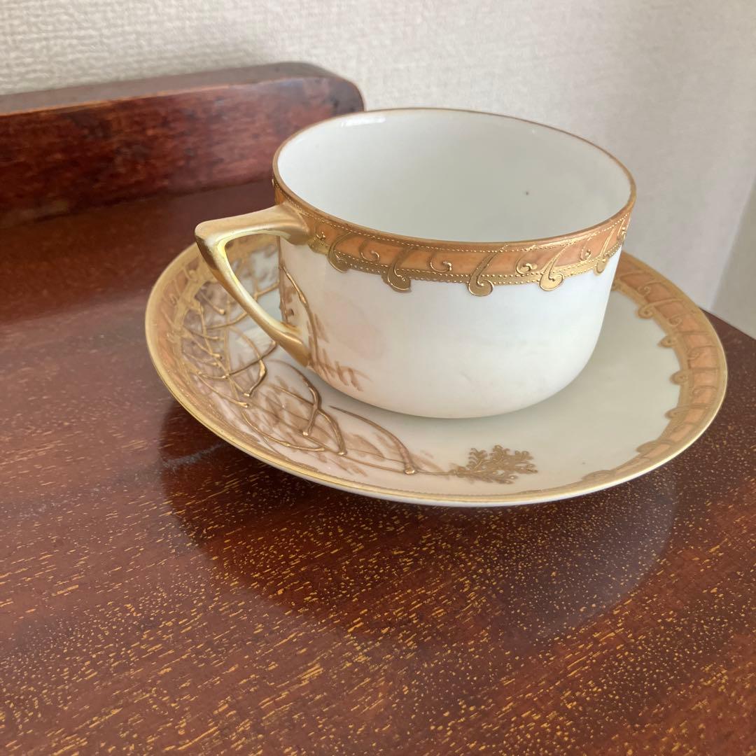 オールドノリタケ　スワンデザイン ティーカップセット　Ｂ