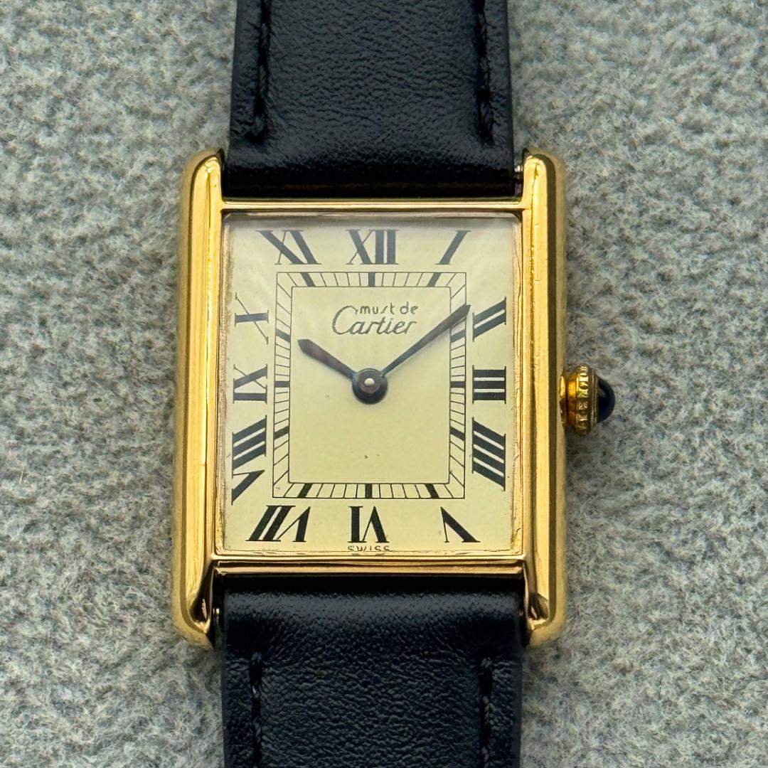 新品仕上済み カルティエ マストタンクLM 手巻き 稼働 腕時計