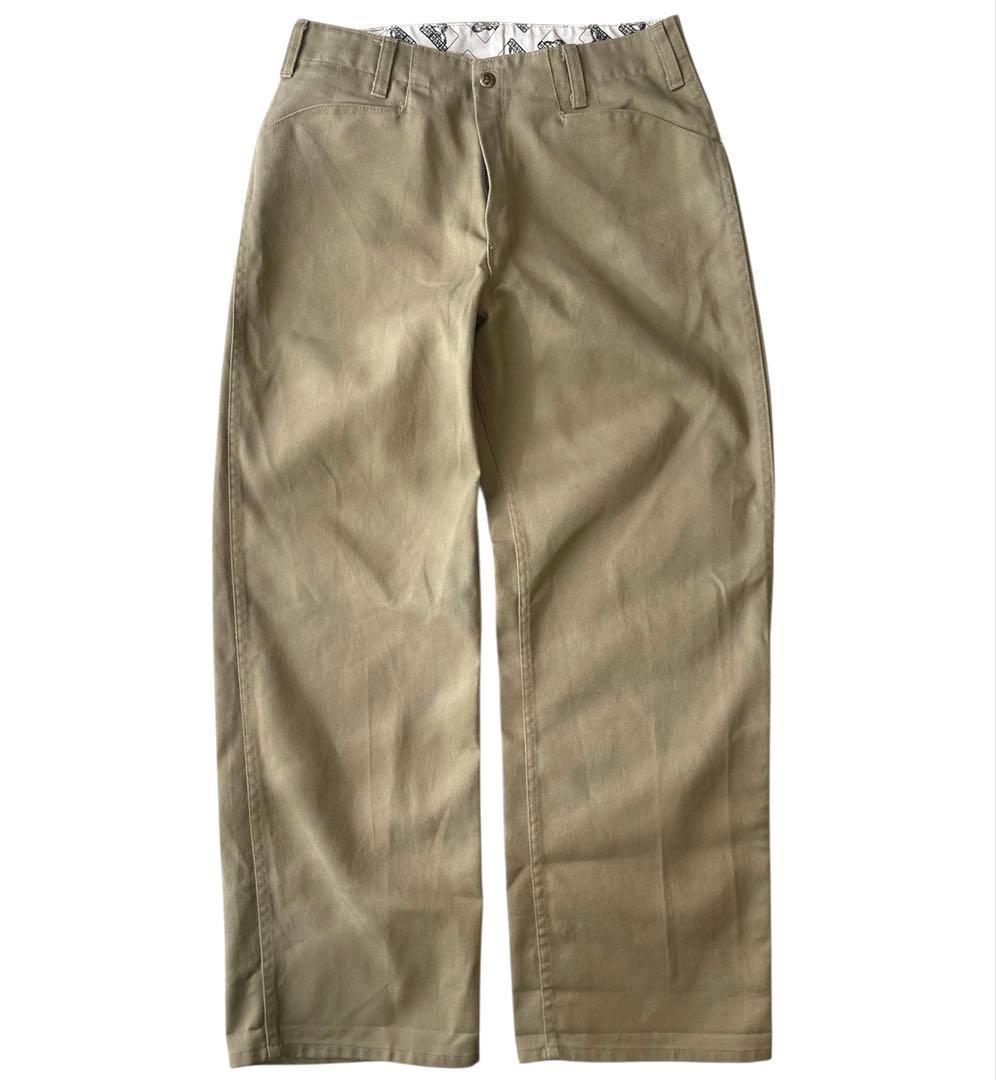 90s BEN DAVIS USA製 フリスコ パンツ ベージュ W32