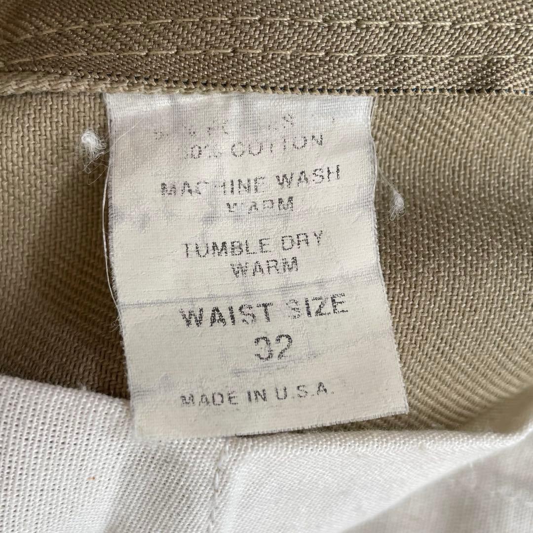 90s BEN DAVIS USA製 フリスコ パンツ ベージュ W32