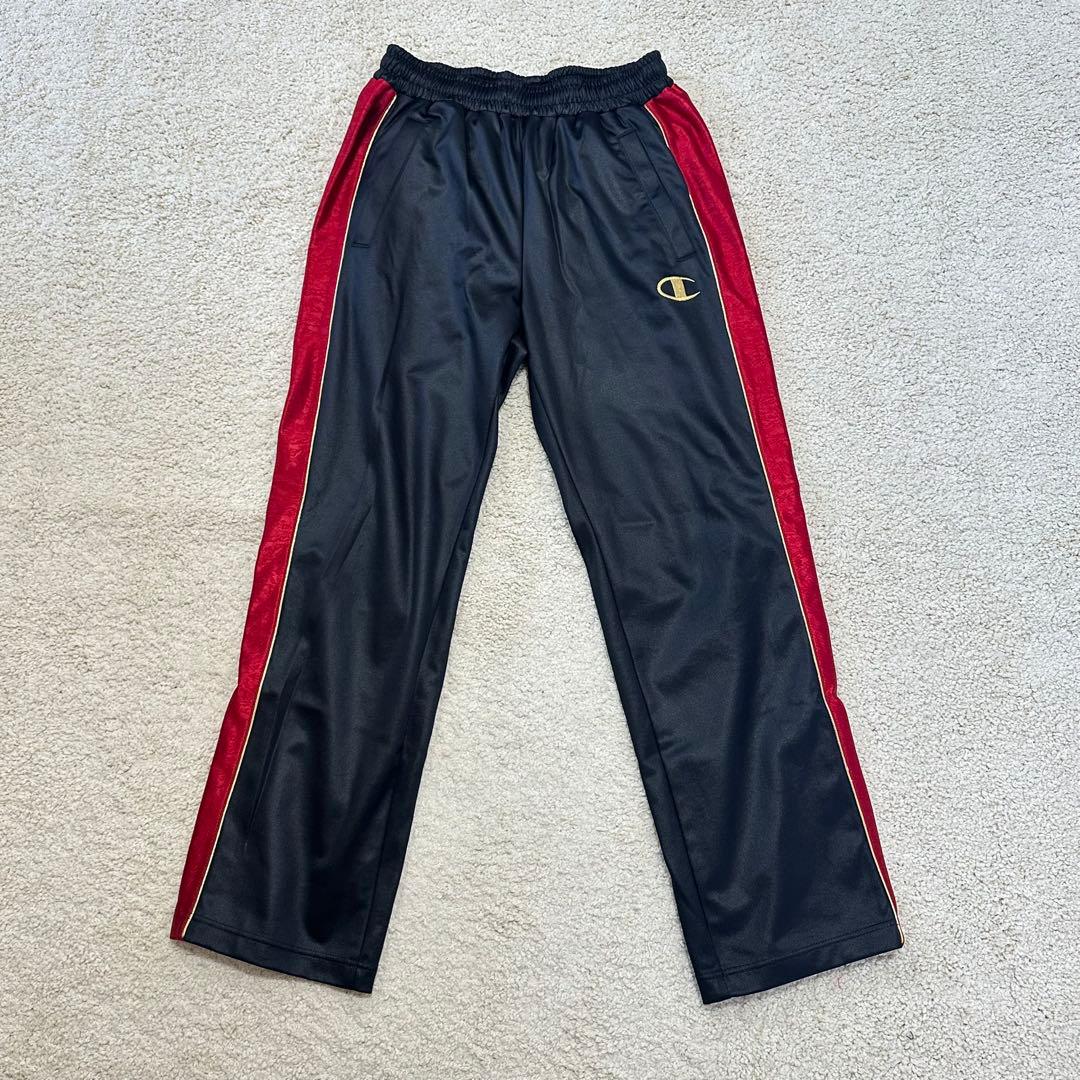 【魔裟斗モデル】Champion チャンピオン 刺繍 黒×赤 セットアップ L