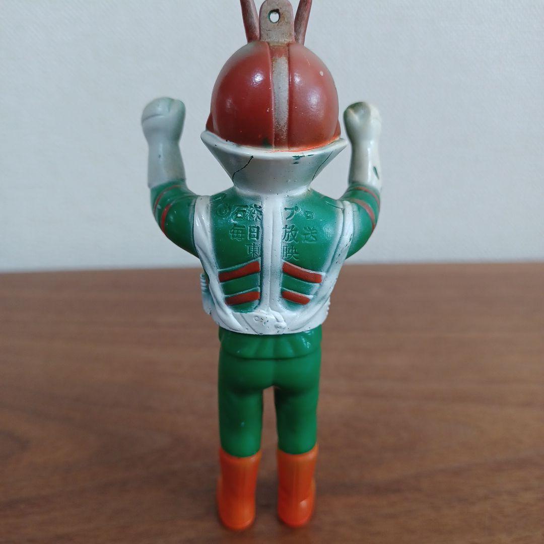 当時ものポピー製 仮面ライダー希少ソフビペンダントトップ（チェーン