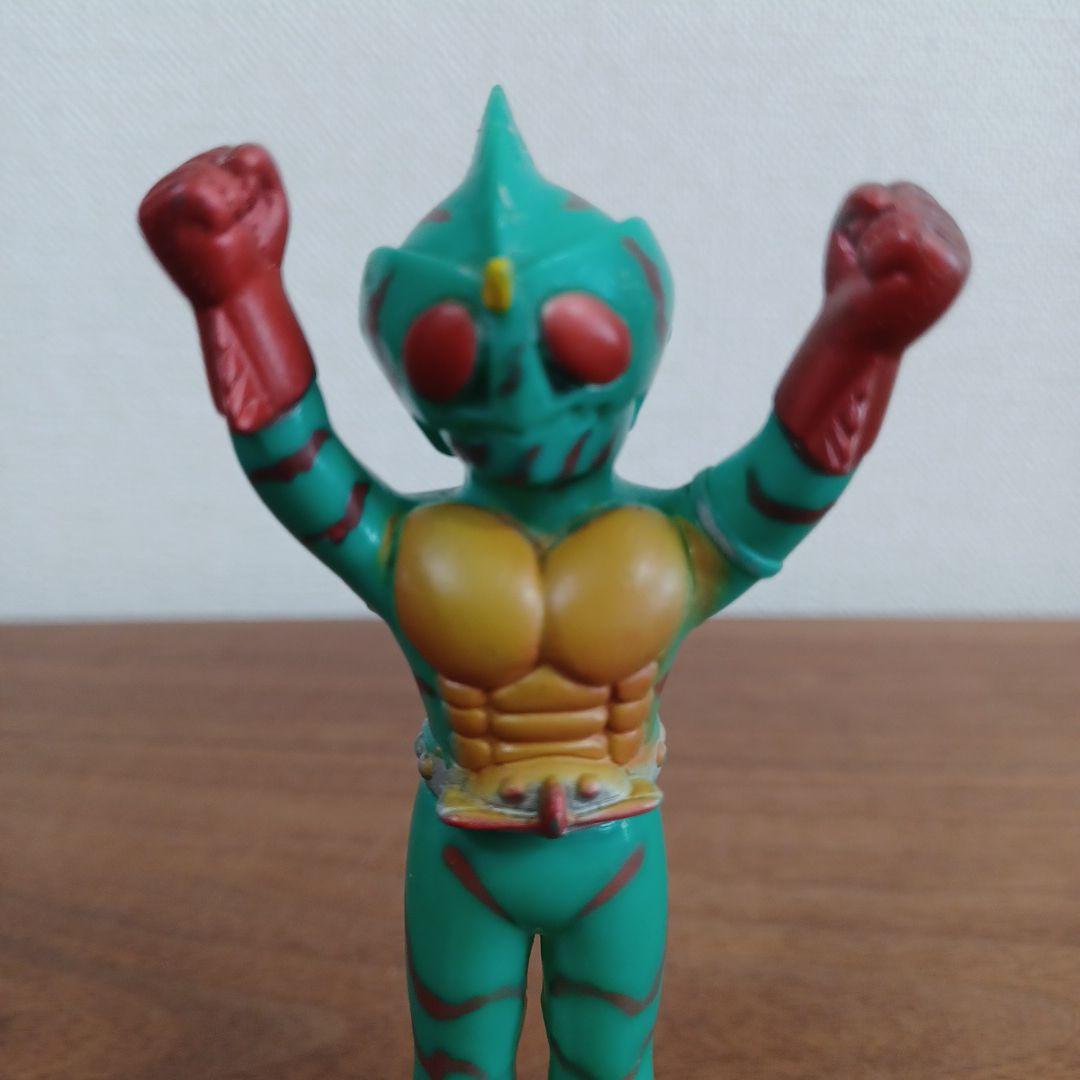 当時ものポピー製 仮面ライダー希少ソフビペンダントトップ（チェーン