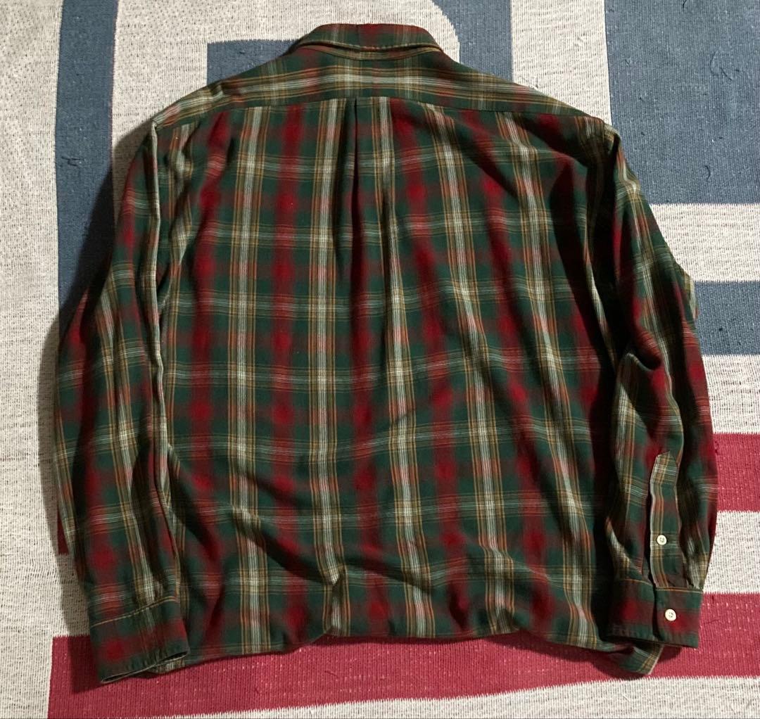 【希少】トロミ100% ラルフローレン レーヨン チェックシャツ 検） RRL