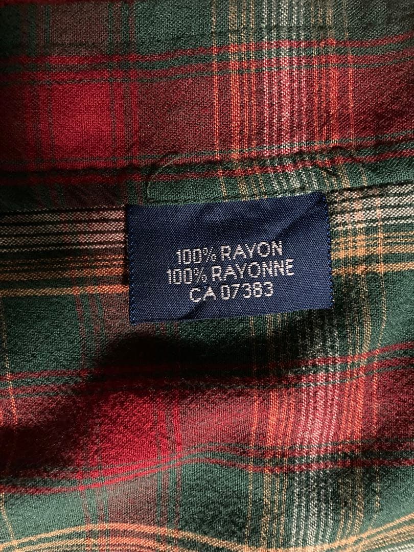 【希少】トロミ100% ラルフローレン レーヨン チェックシャツ 検） RRL