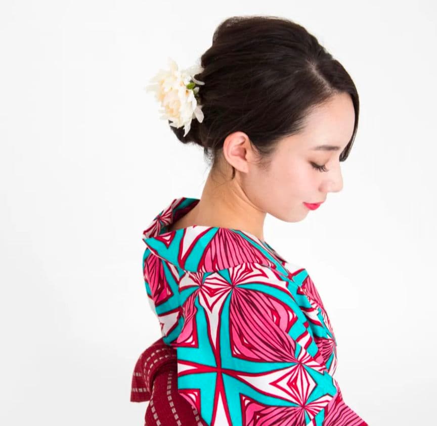 【Chérie COCO】浴衣 夢 Yume アフリカ布×和モダン