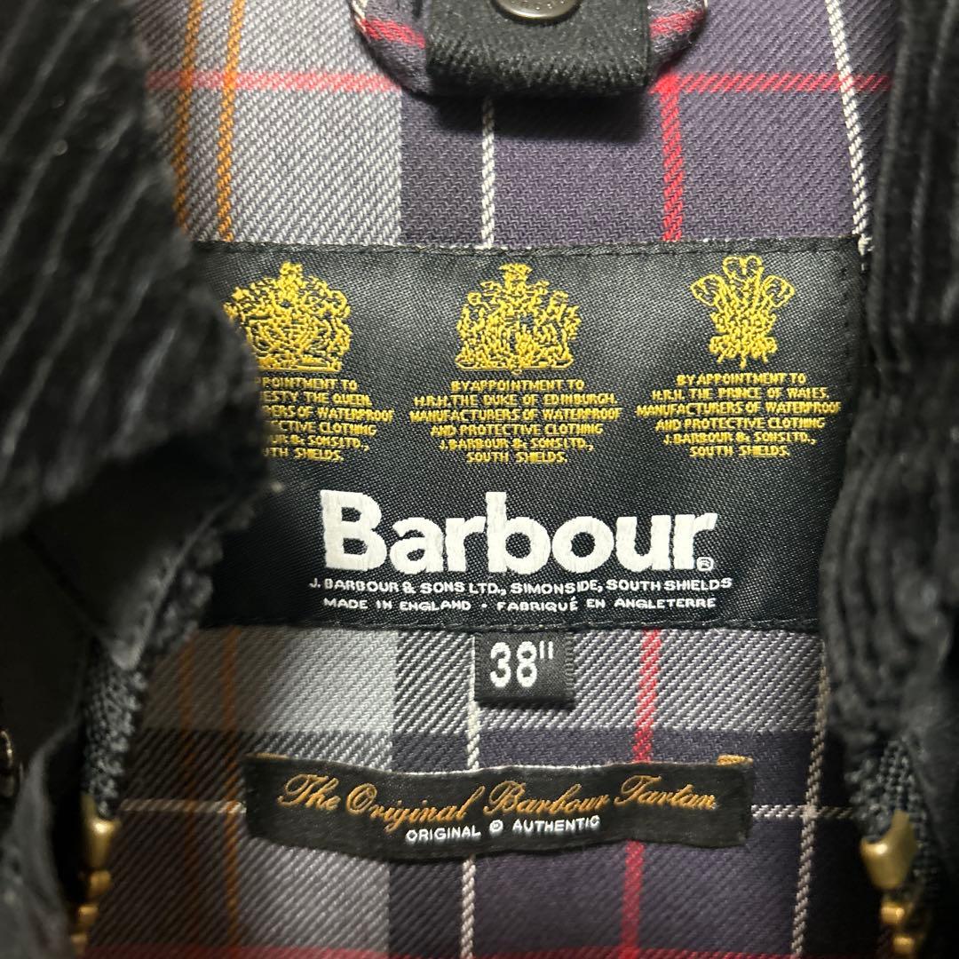 h_s1978% 様　Barbour ブラックジャケット 38インチ　ボーダー