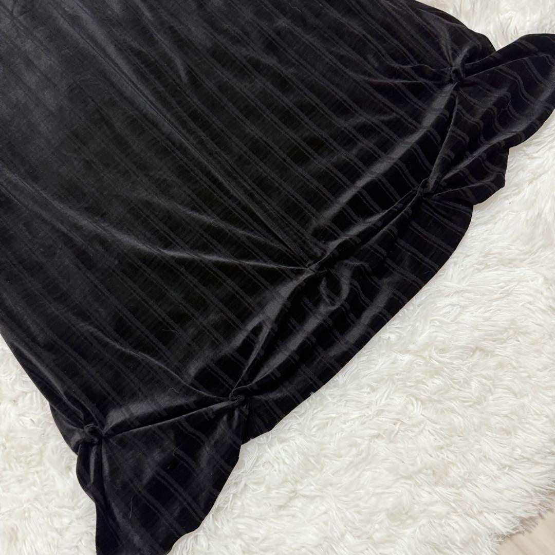 極美品✨ FOXEY DAISY LIN ベルベットブラック ベロア ワンピース