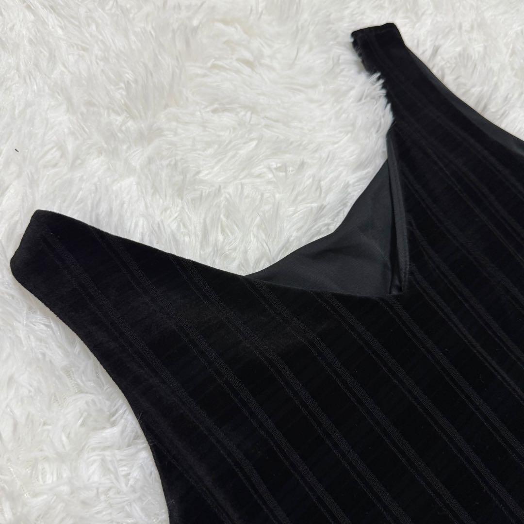 極美品✨ FOXEY DAISY LIN ベルベットブラック ベロア ワンピース