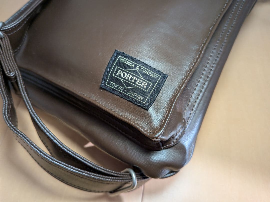 【美品】 ポーター 吉田カバン ショルダーバッグ 707-07145　ブラウン