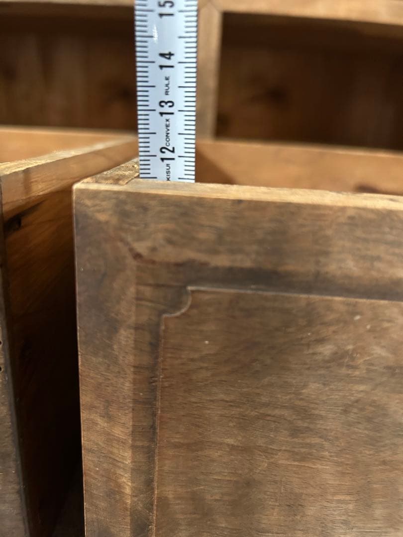 アンティーク 栗の木 本棚 オープンラック 飾り棚 古家具 店舗什器