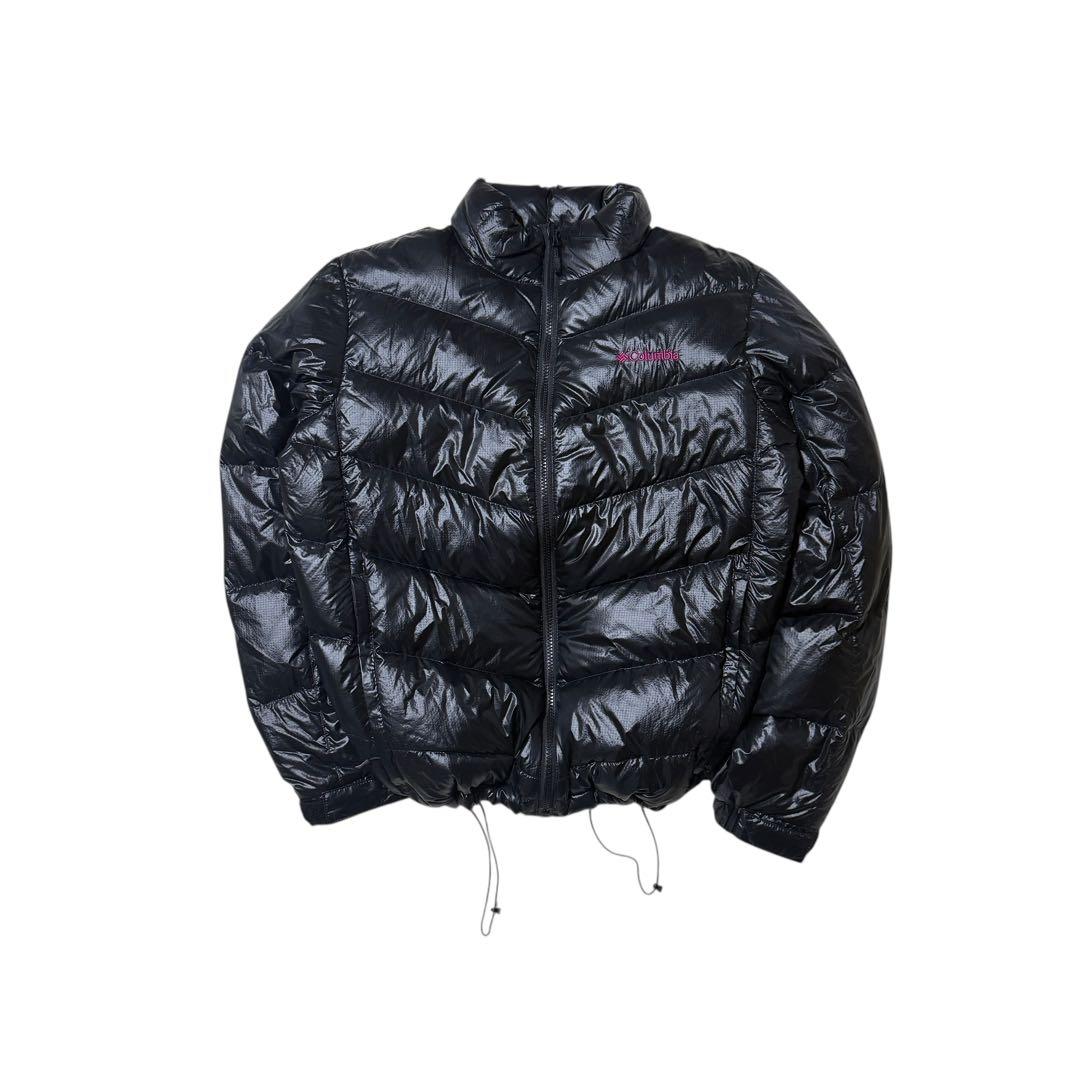 ガ*ー様 ✨超希少✨極暖Columbia ダウンジャケット ブラック L 光沢
