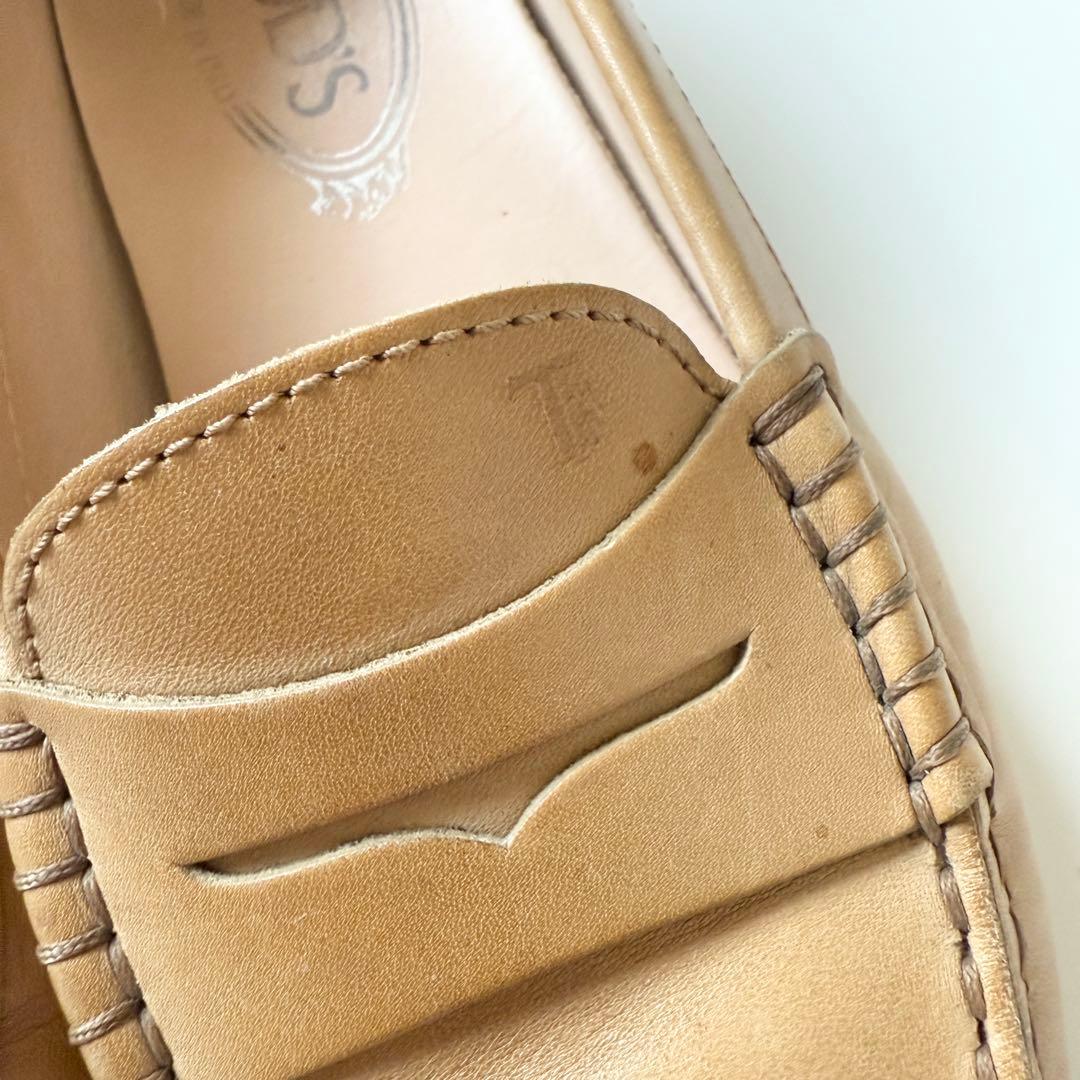TODS ローファー　ドライビング　レザー ライトブラウン 24.5