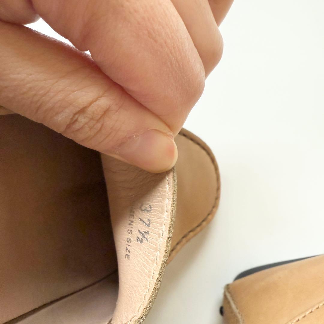 TODS ローファー　ドライビング　レザー ライトブラウン 24.5