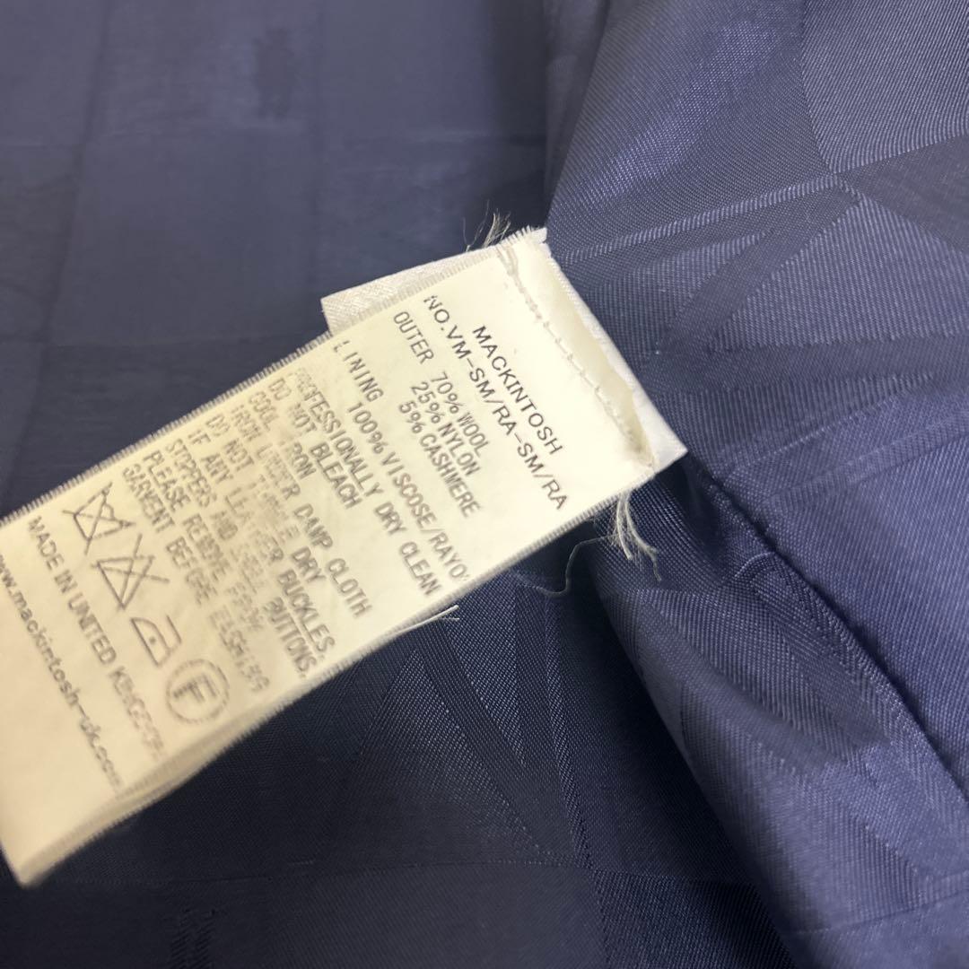 美品 マッキントッシュ ダンケルド カシミヤ混　ウール　ネイビー　裏地総柄