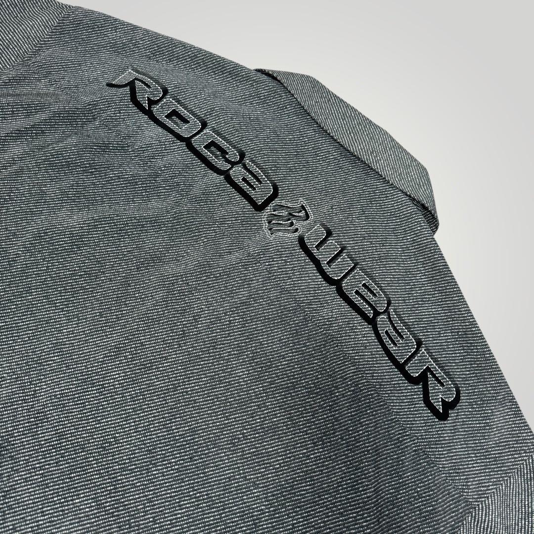 ROCAWEAR 90's VINTAGE デカロゴ B系 半袖シャツ グレー - メルカリ