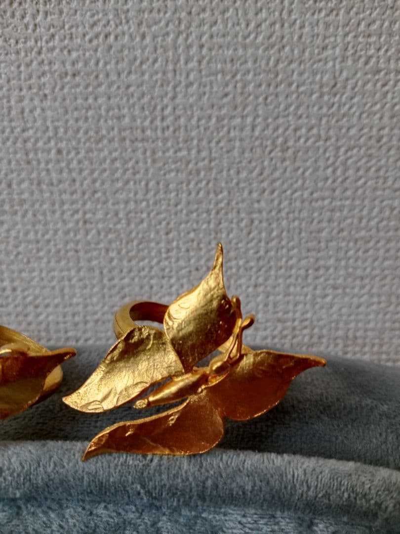 Edouard Rambaud エドワールランボー 蝶 ナプキンリング 3個