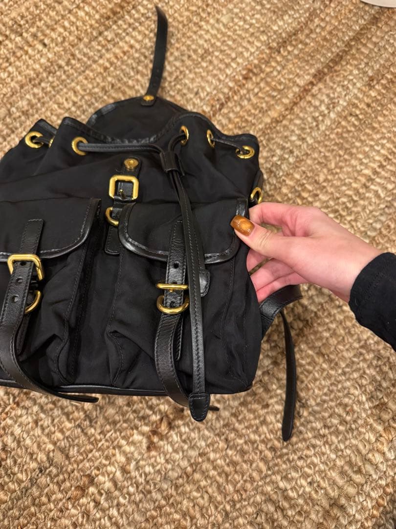 PRADA ブラックナイロンバックパック