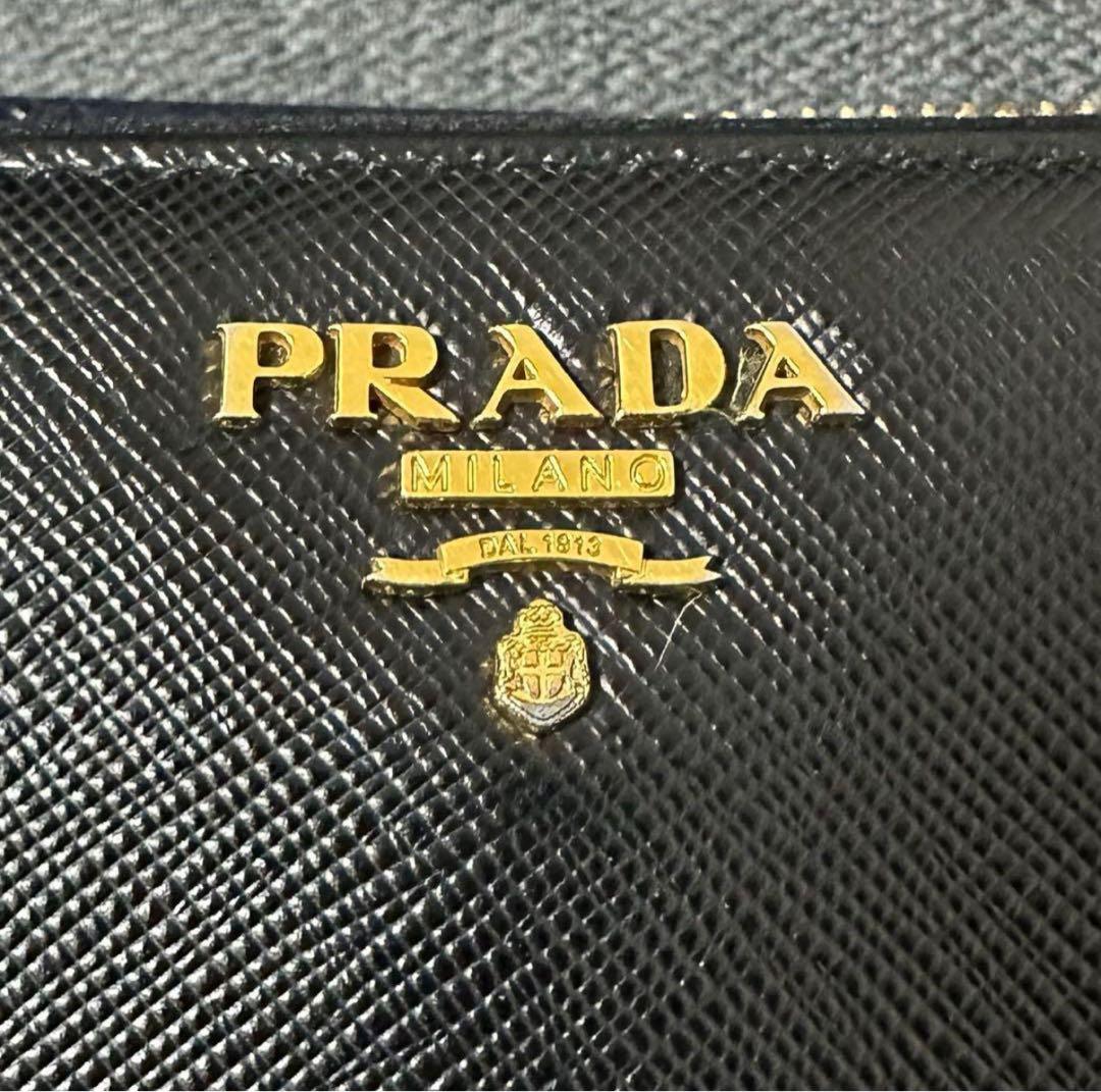 PRADA 1ML506 サフィアーノ ラウンドファスナー 長財布