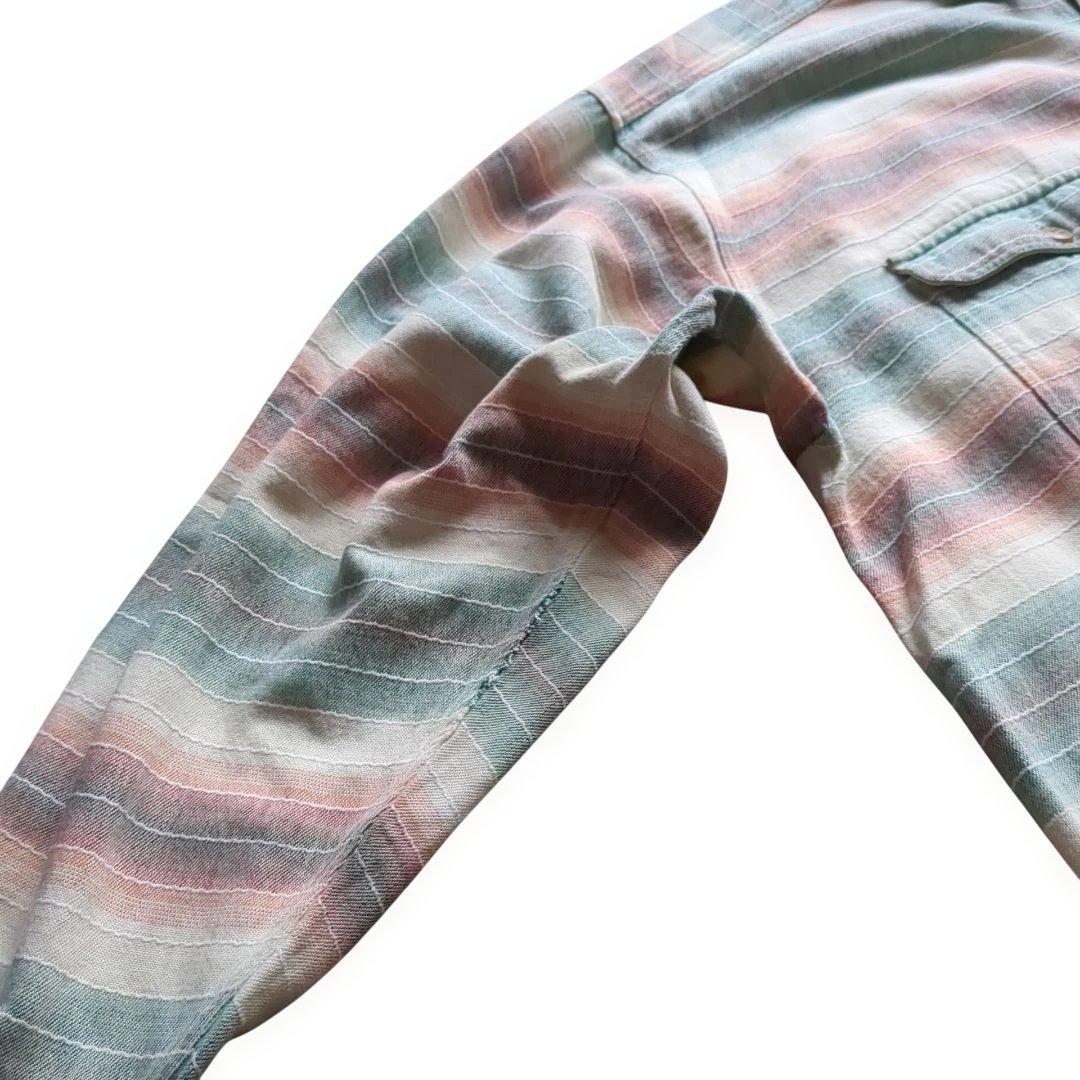 Patagonia サニーストライプ ヘビーフランネルシャツ ポルトガル製 XL