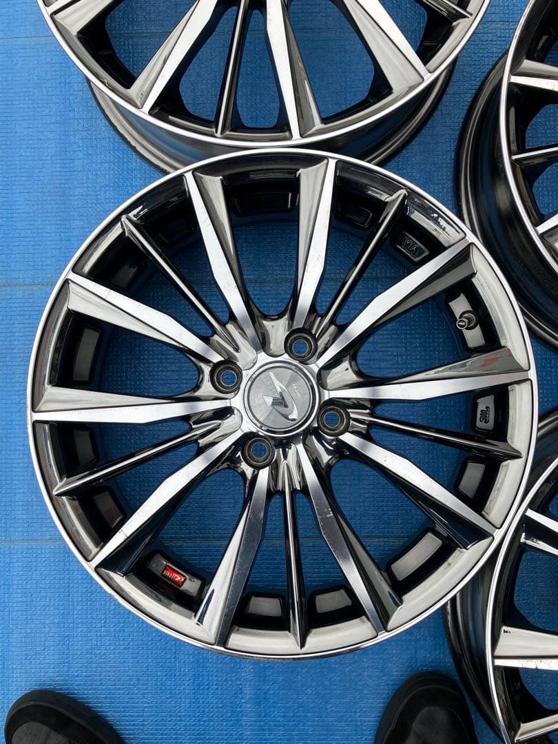 軽自動車用 中古アルミホイール４本セット WEDS LEONIS VX