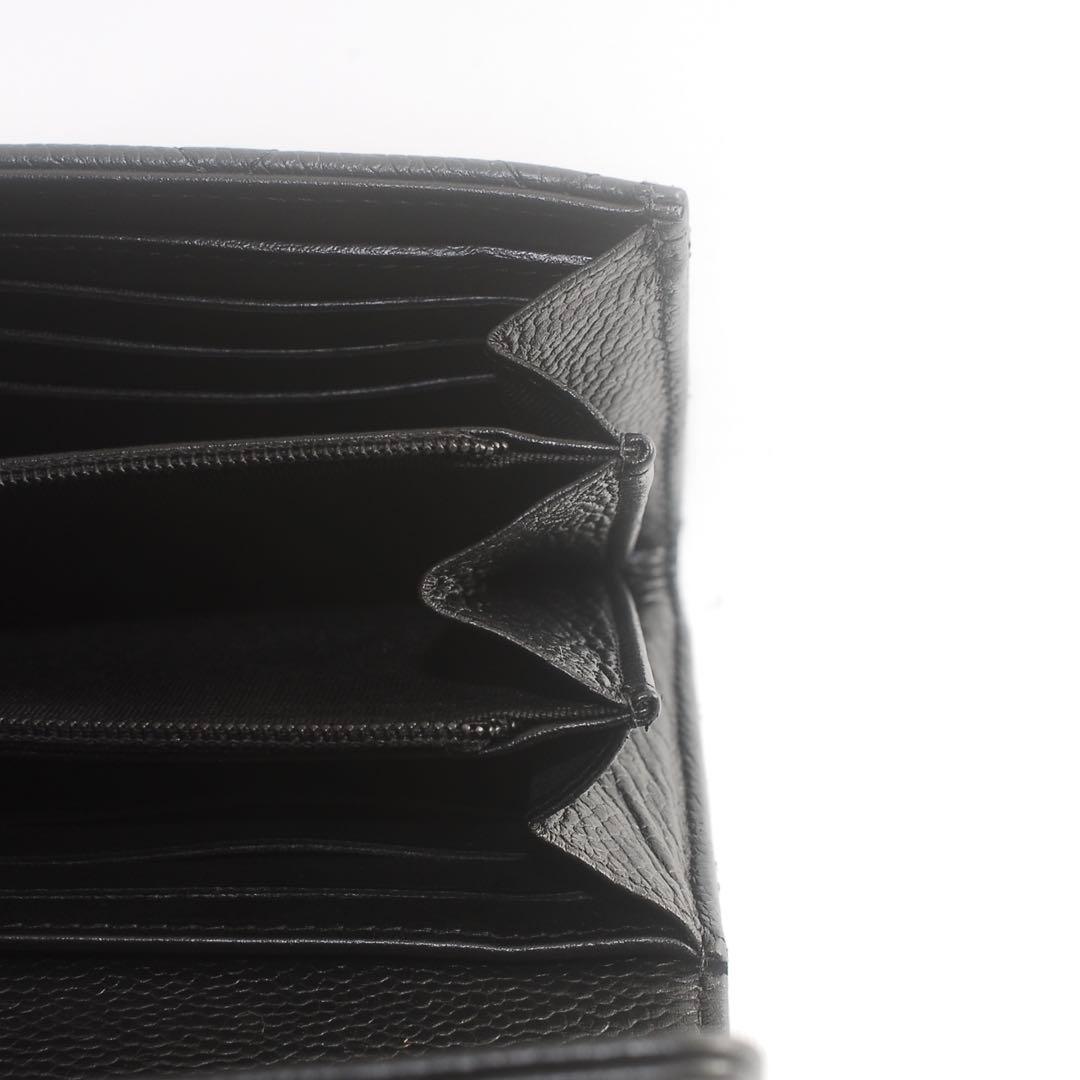 CHANEL＊シャネル＊キャビアスキン＊マトラッセ＊長財布＊フラップウォレット＊
