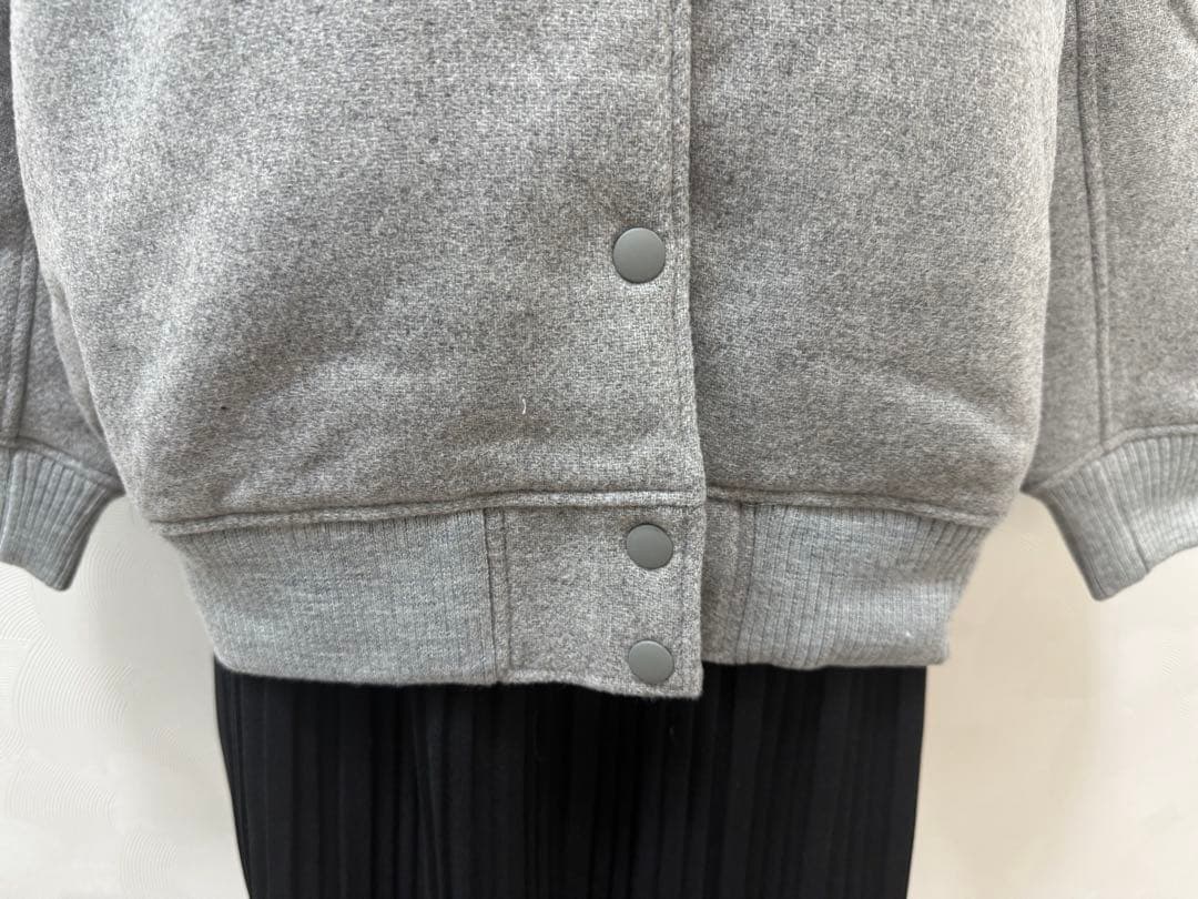 新品未使用 SHIPS any バーシティジャケット スタジャン グレーウール混