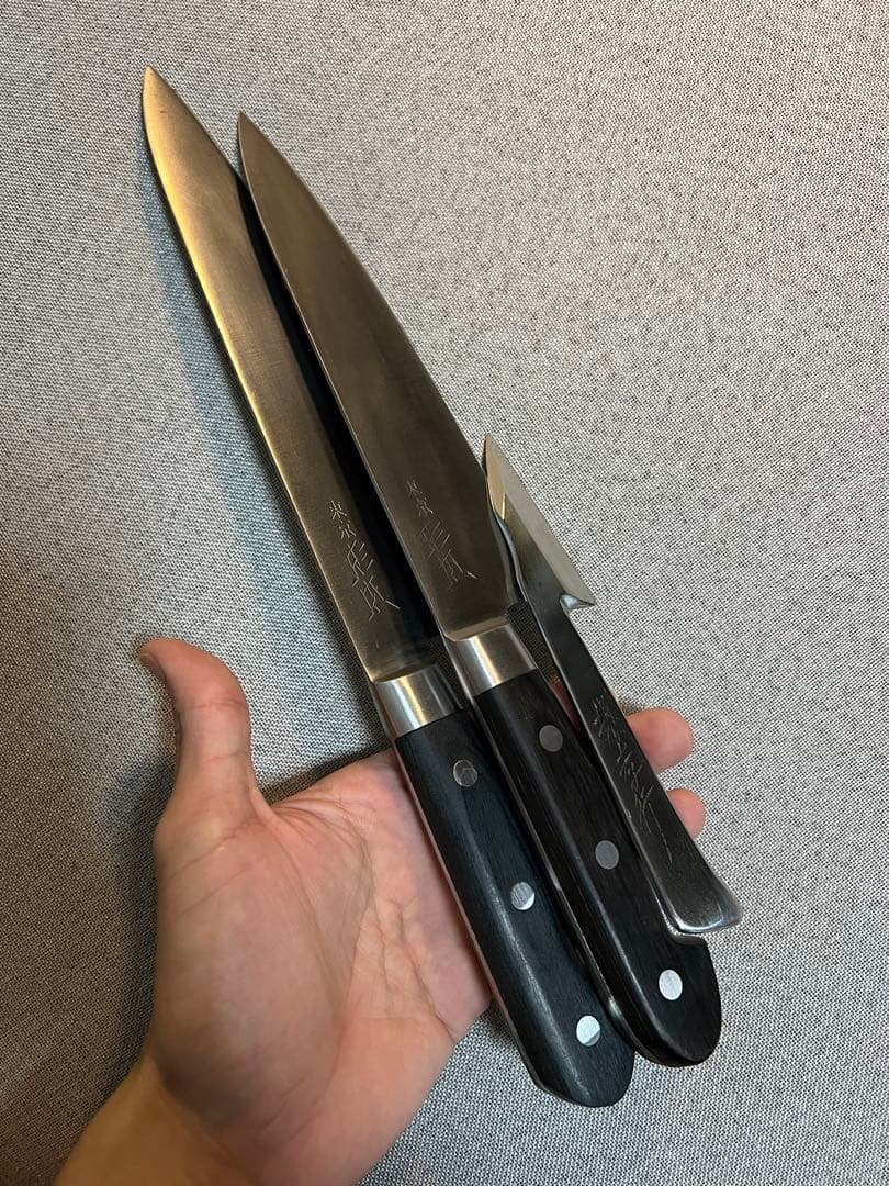 杉本SHM牛刀2本と界孝行1本白鋼製Sugimoto shm - メルカリ