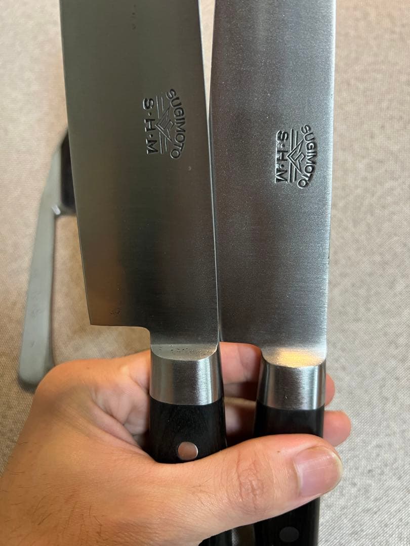 杉本SHM牛刀2本と界孝行1本白鋼製Sugimoto shm - メルカリ