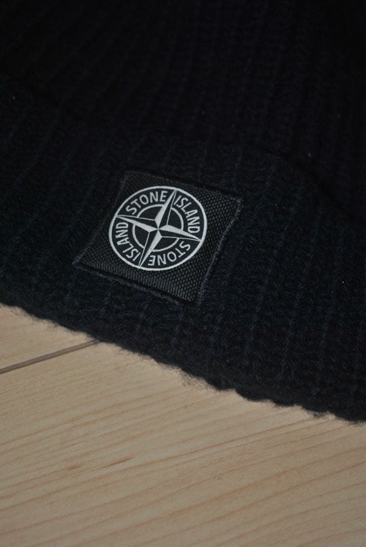 STONE  ブラックニット帽